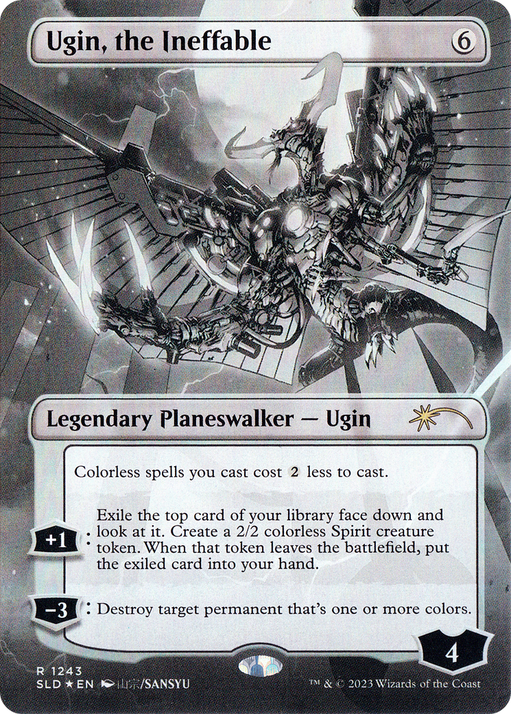 Ugin, the Ineffable (SLD-1243) [Secret Lair] Drop (Borderless) Foil MTG Single Wizards of the Coast