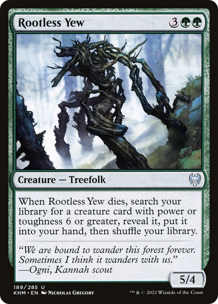 Rootless Yew (KHM-189) [Kaldheim] MTG Single Wizards of the Coast