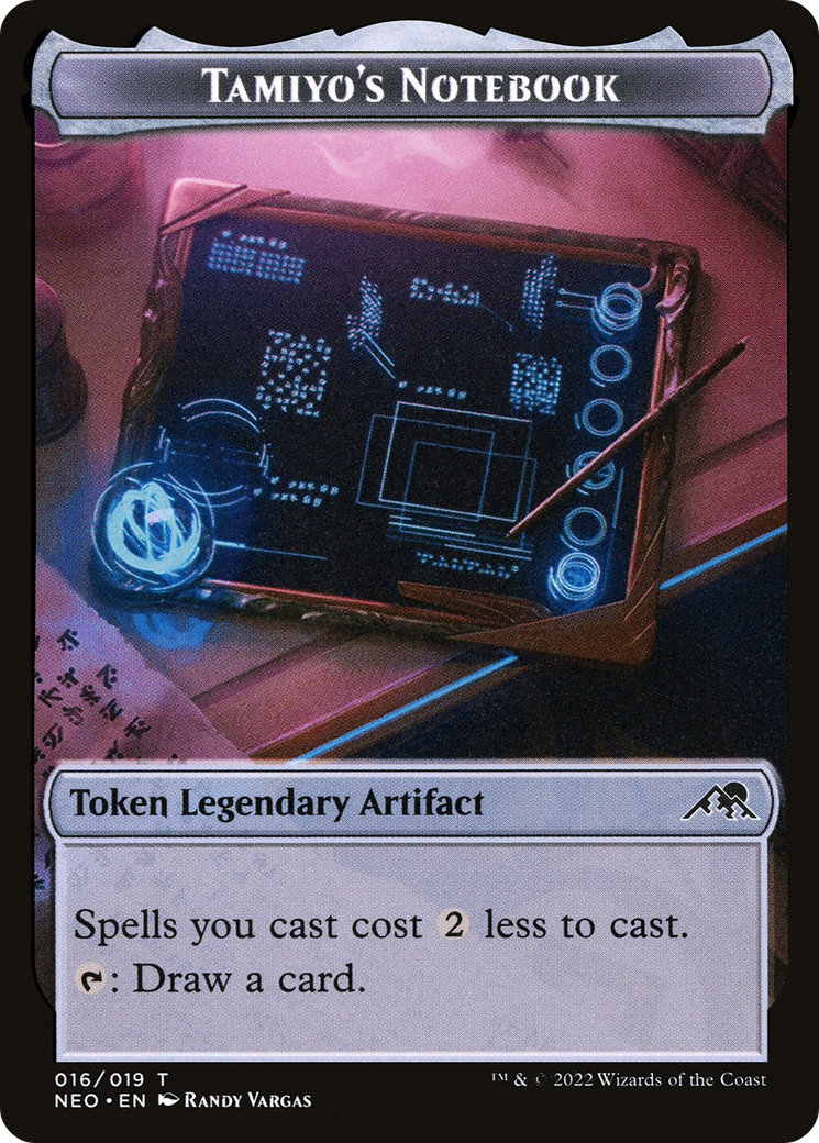 Tamiyo's Notebook (NEO-016) [Tokens] Kamigawa: Neon Dynasty Tokens MTG Single Wizards of the Coast