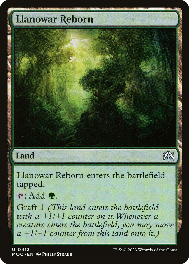 Llanowar Reborn (MOC-413) [March of the Machine Commander] MTG Single Wizards of the Coast
