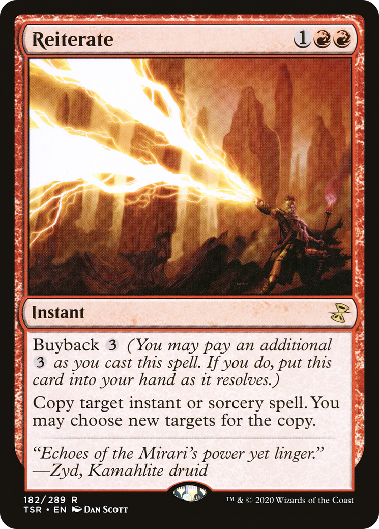 Reiterate (TSR-182) [Time Spiral Remastered] MTG Single Wizards of the Coast