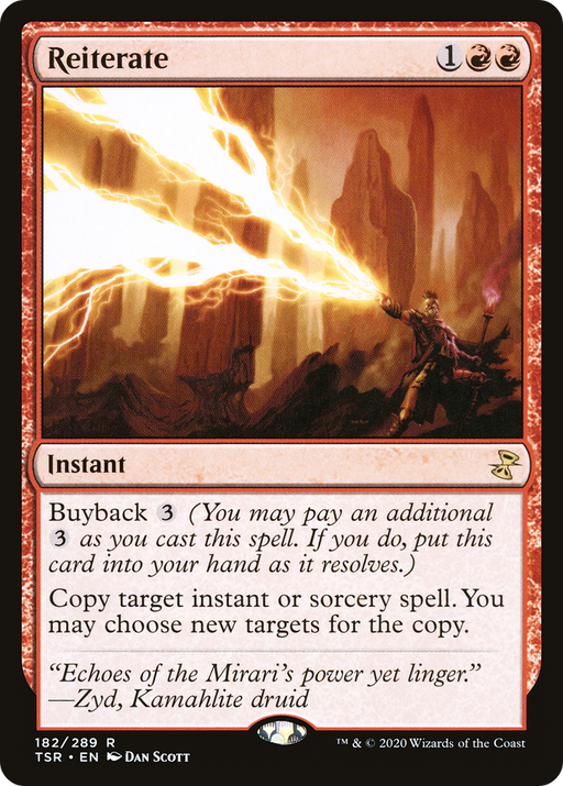 Reiterate (TSR-182) [Time Spiral Remastered] MTG Single Wizards of the Coast