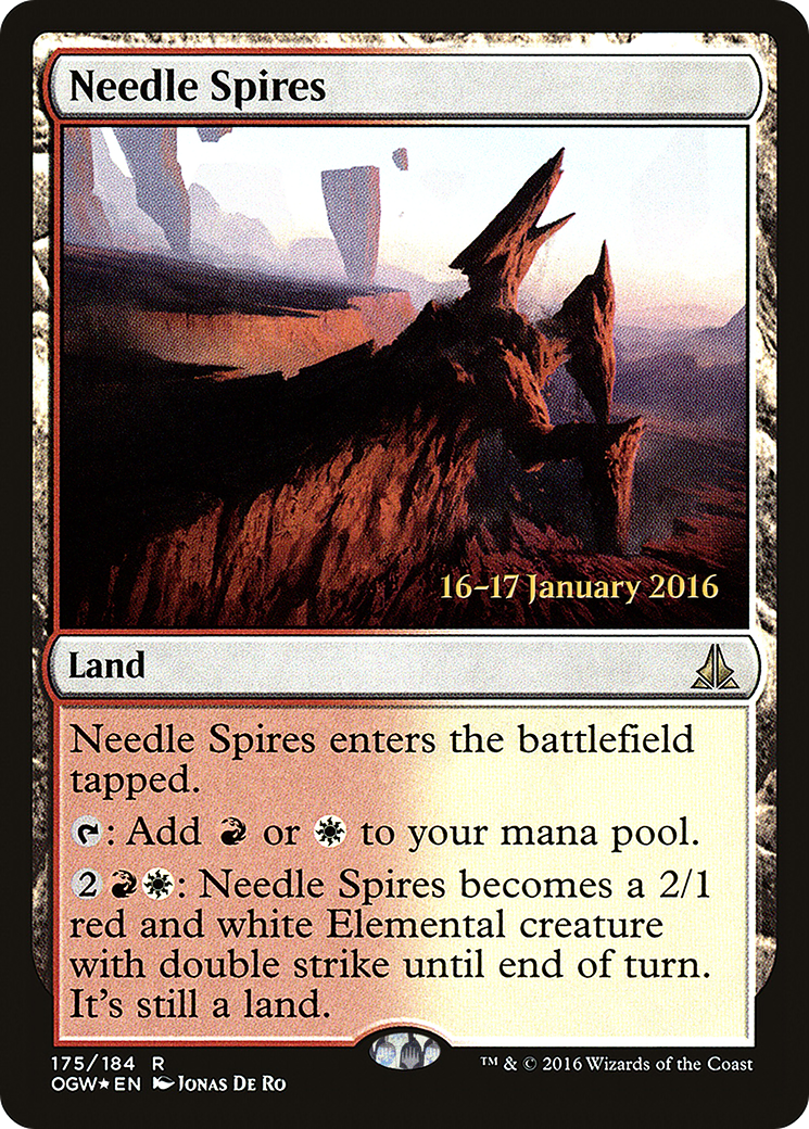 Needle Spires (PRE-175) [Oath of the Gatewatch Promos] Foil MTG Single Wizards of the Coast