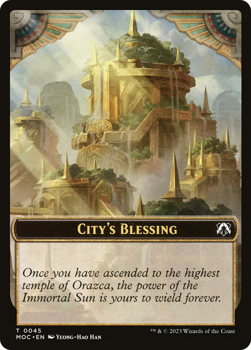 City's Blessing (TMOC-045) [Tokens] March of the Machine Commander Tokens MTG Single Wizards of the Coast