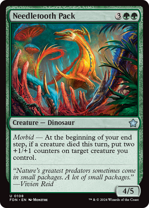 Needletooth Pack (FDN-108) [Foundations] MTG Single Wizards of the Coast