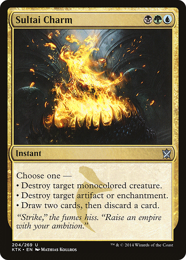 Sultai Charm (KTK-204) [Khans of Tarkir] Foil MTG Single Wizards of the Coast