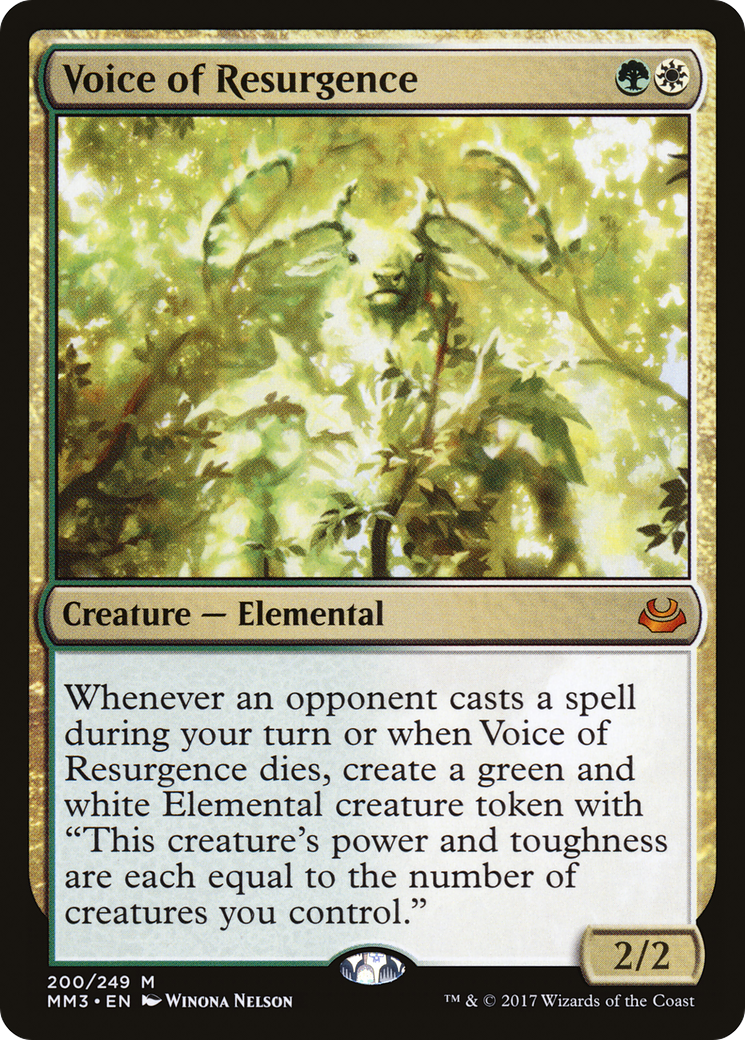 Voice of Resurgence (MM3-200) [Modern Masters 2017] MTG Single Modern Masters 2017