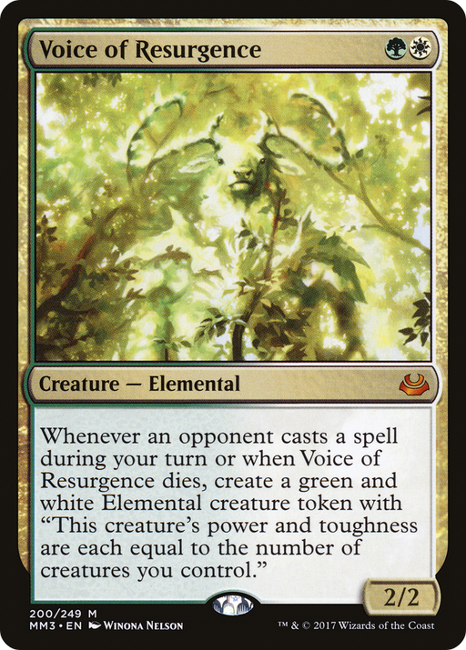 Voice of Resurgence (MM3-200) [Modern Masters 2017] MTG Single Modern Masters 2017