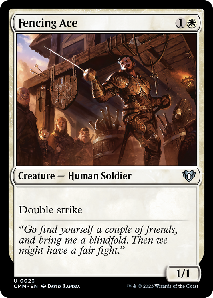 Fencing Ace (CMM-023) [Commander Masters] MTG Single Wizards of the Coast