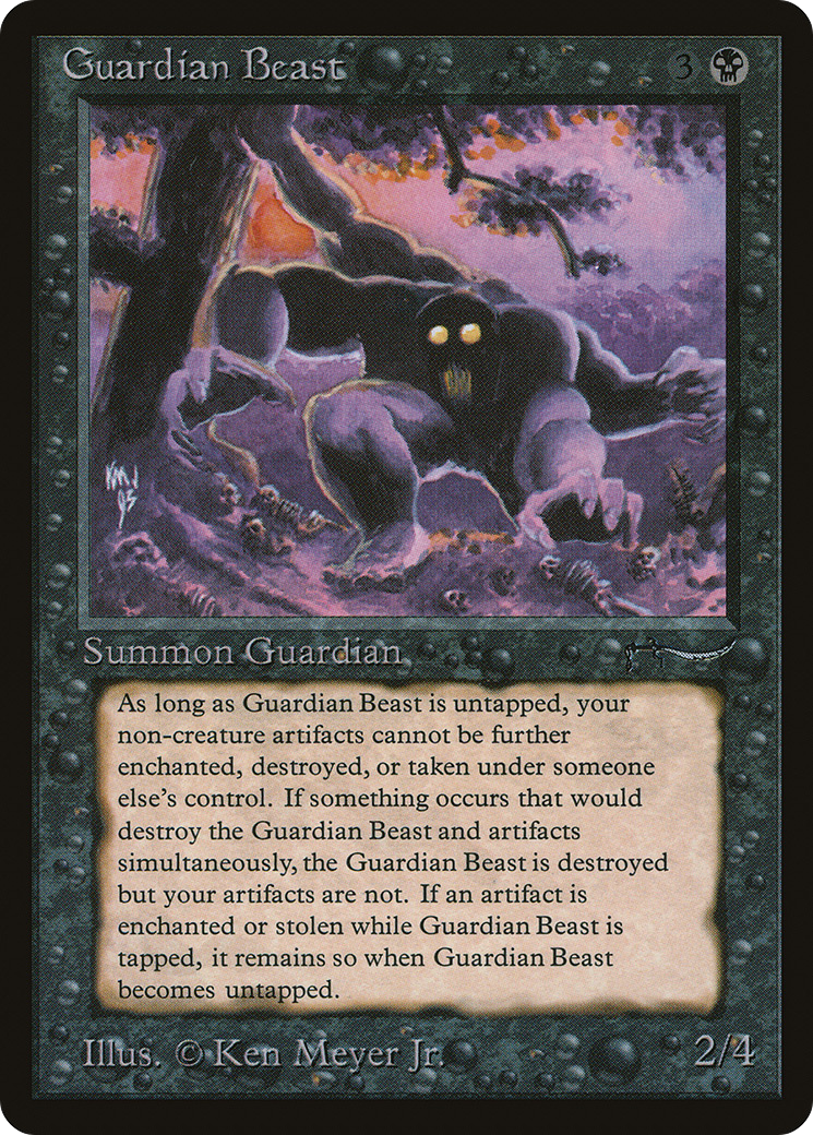 Guardian Beast (ARN-026) [Oldschool] Arabian Nights MTG Single Wizards of the Coast