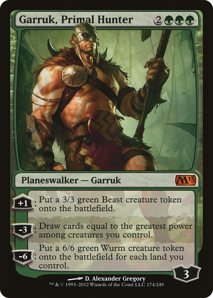 Garruk, Primal Hunter (M13-174) [Magic 2013] Foil MTG Single Wizards of the Coast