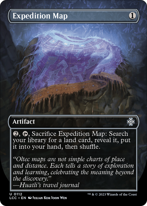 Expedition Map (LCC-112) [The Lost Caverns of Ixalan Commander] (Borderless) MTG Single Wizards of the Coast