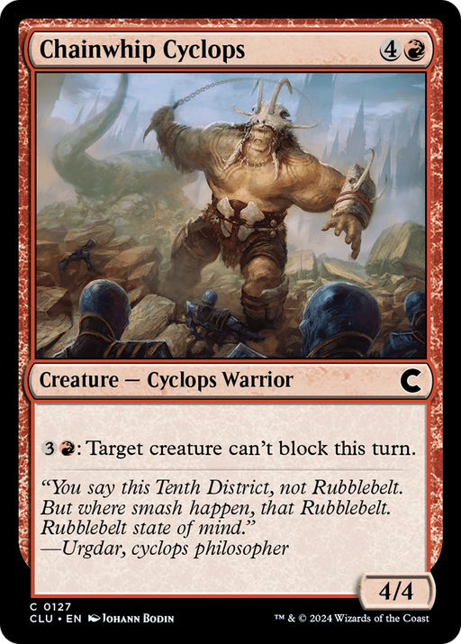 Chainwhip Cyclops (CLU-127) [Ravnica: Clue Edition] MTG Single Wizards of the Coast