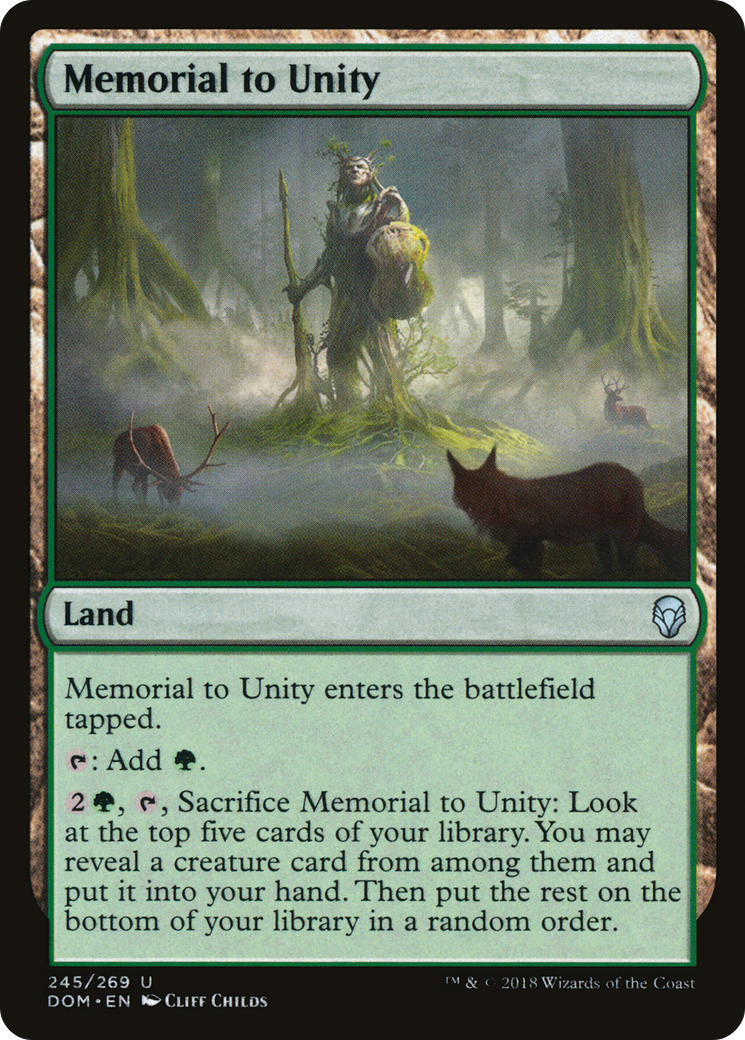 Memorial to Unity (DOM-245) [Dominaria] MTG Single Wizards of the Coast