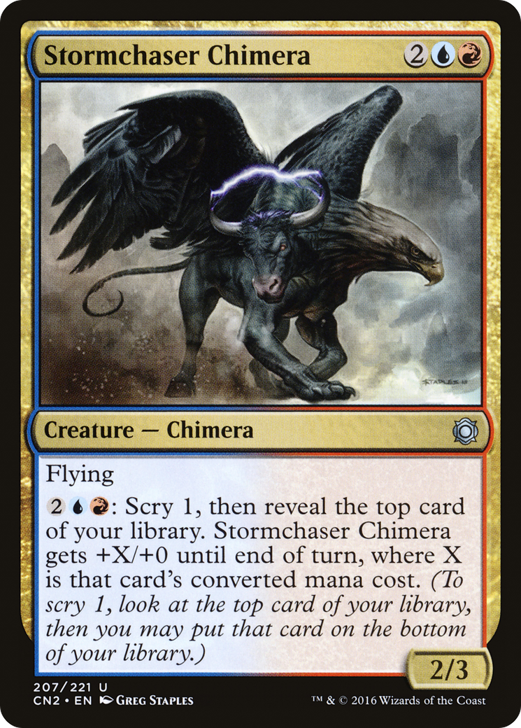Stormchaser Chimera (CN2-207) [Conspiracy: Take the Crown] MTG Single Wizards of the Coast