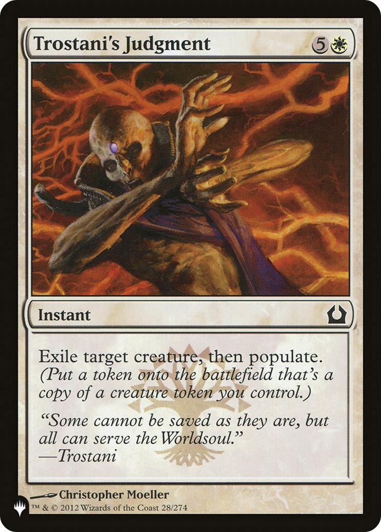 Trostani's Judgment (LIST-RTR-28) [Mystery Booster] The List MTG Single Wizards of the Coast