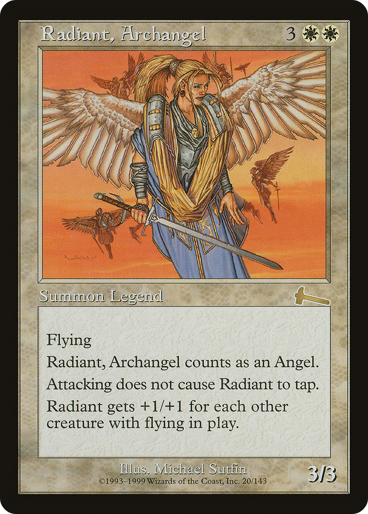 Radiant, Archangel (ULG-020) [Urza's Legacy] MTG Single Wizards of the Coast