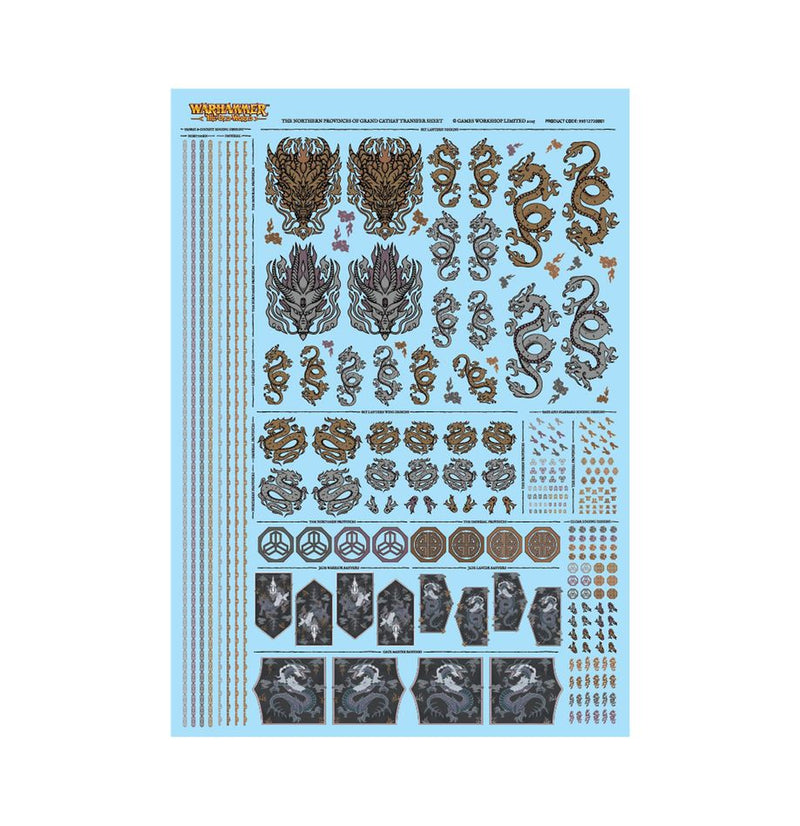 Grand Cathay: The Northern Provinces of Grand Cathay Transfer Sheet (WO) The Old World Games Workshop