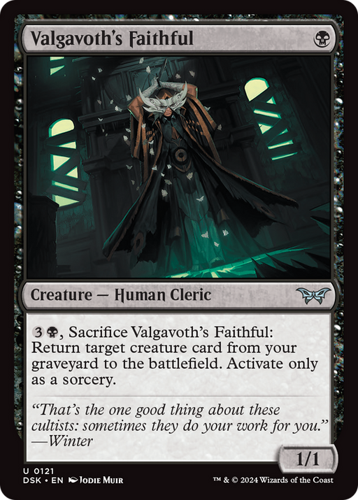 Valgavoth's Faithful (DSK-121) [Duskmourn: House of Horror] MTG Single Wizards of the Coast