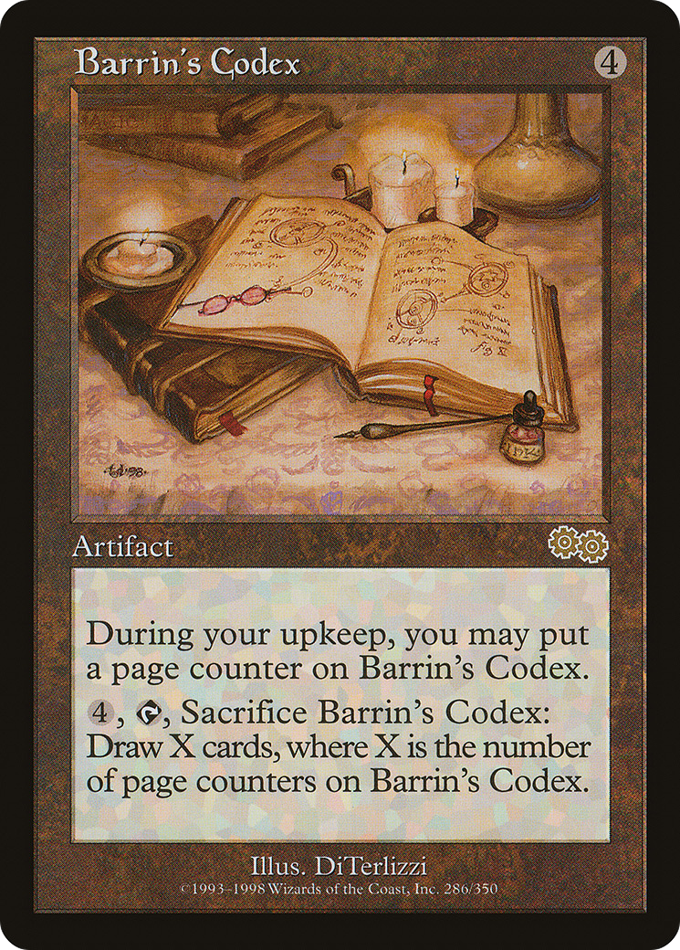 Barrin's Codex (USG-286) [Urza's Saga] MTG Single Wizards of the Coast