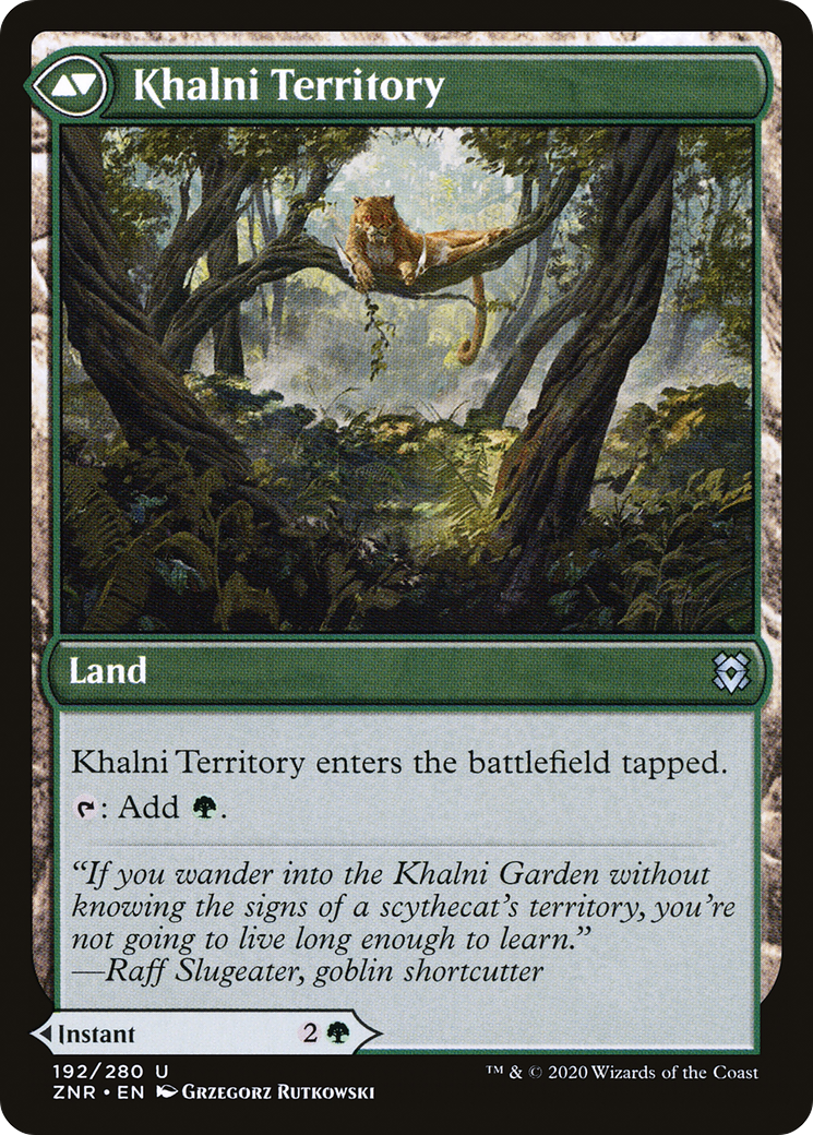 Khalni Ambush // Khalni Territory (ZNR-192) [Zendikar Rising] Foil MTG Single Wizards of the Coast