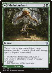 Khalni Ambush // Khalni Territory (ZNR-192) [Zendikar Rising] Foil MTG Single Wizards of the Coast
