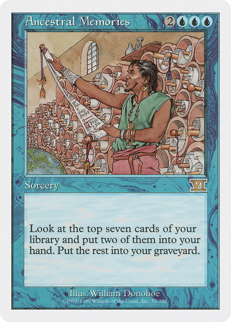 Ancestral Memories (6ED-057) [Classic Sixth Edition] MTG Single Wizards of the Coast