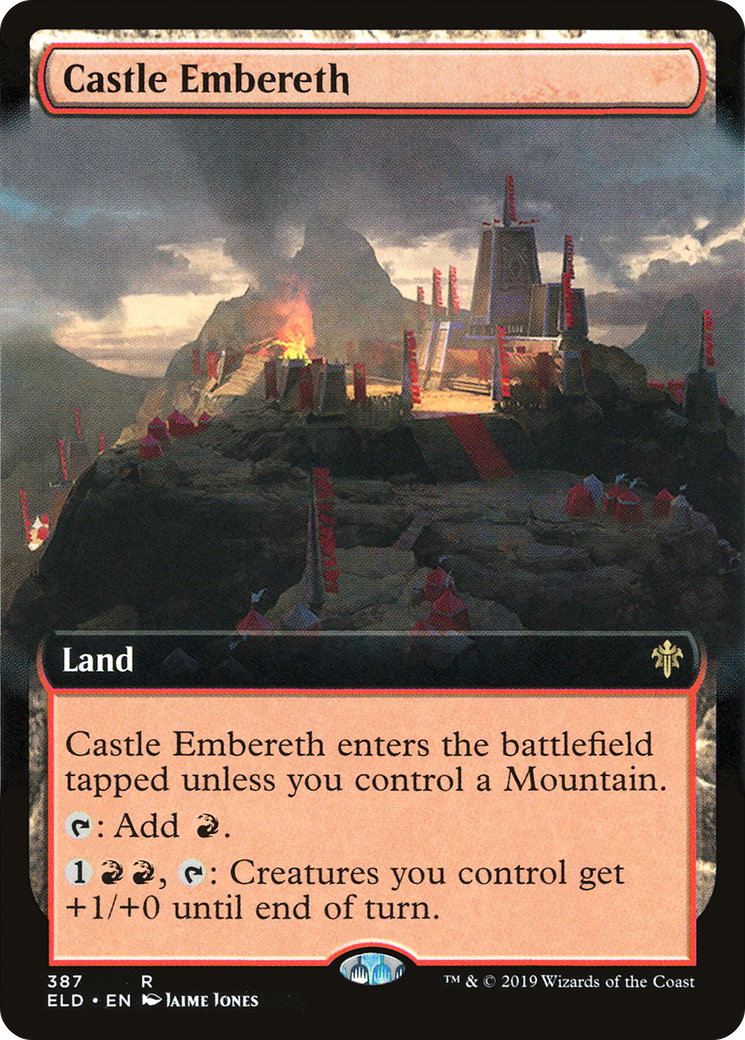 Castle Embereth (ELD-387) [Throne of Eldraine] (Extended Art) MTG Single Wizards of the Coast