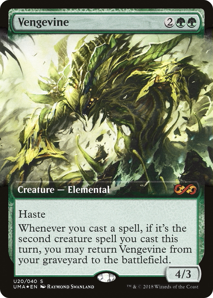 Vengevine (UMA:BT-U20) [Ultimate Box Topper] (Extended Art) Foil MTG Single Wizards of the Coast