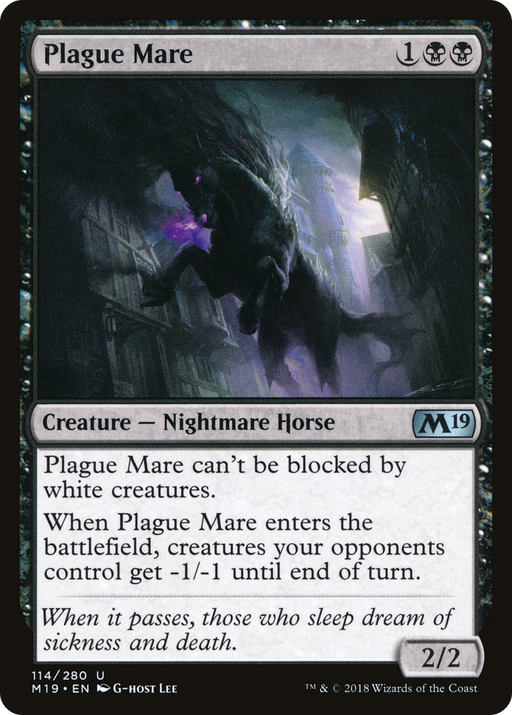 Plague Mare (M19-114) [Core Set 2019] MTG Single Wizards of the Coast