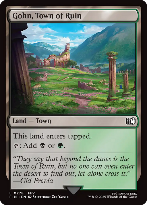 Gohn, Town of Ruin (FIN-278) [FINAL FANTASY] MTG Single Wizards of the Coast