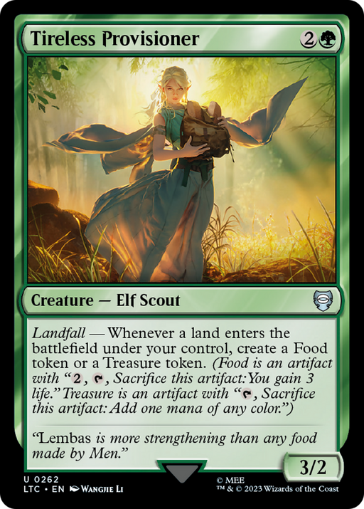Tireless Provisioner (LTC-262) [Tales of Middle-earth Commander] MTG Single Wizards of the Coast