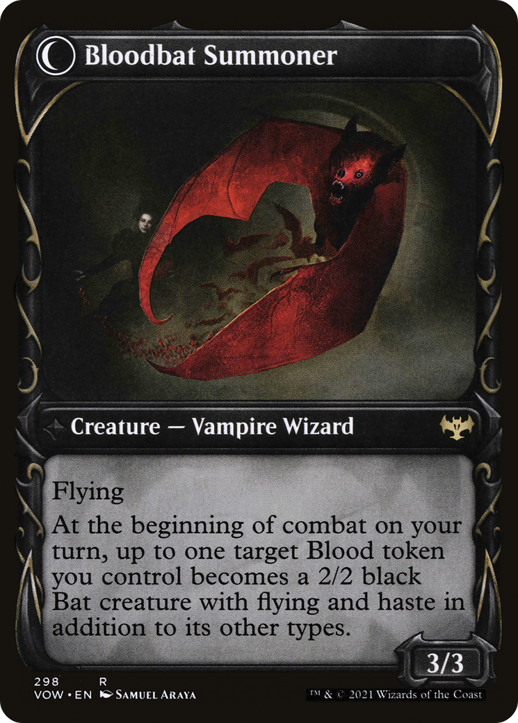 Voldaren Bloodcaster (VOW-298) [Innistrad: Crimson Vow] (Showcase) Foil MTG Single Wizards of the Coast