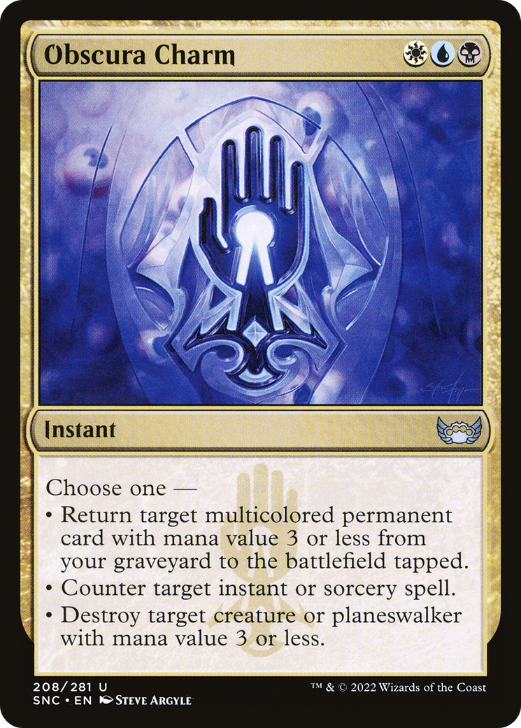 Obscura Charm (SNC-208) [Streets of New Capenna] Foil MTG Single Wizards of the Coast