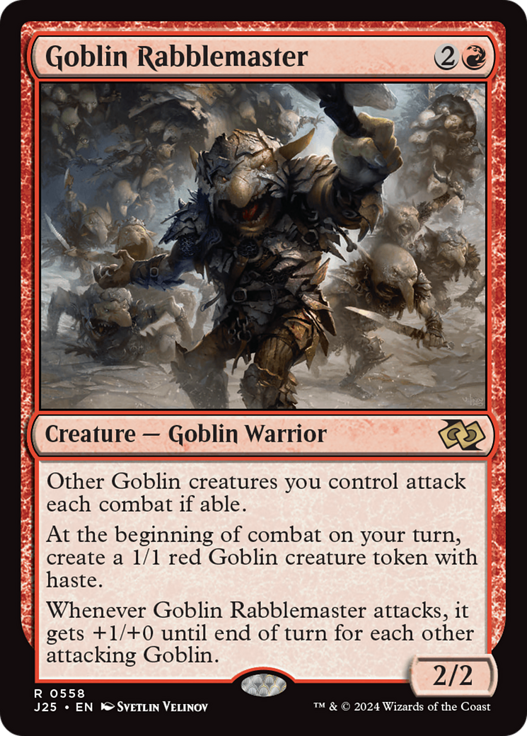 Goblin Rabblemaster (J25-558) [Foundations Jumpstart] MTG Single Wizards of the Coast