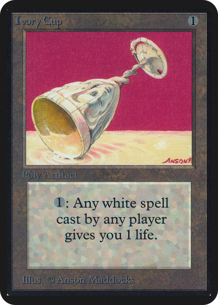 Ivory Cup (LEA-) [Oldschool] Limited Edition Alpha MTG Single Wizards of the Coast