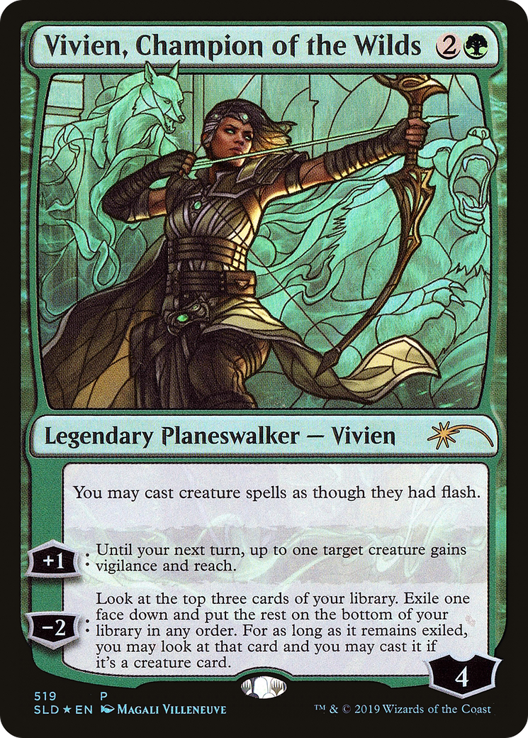 Vivien, Champion of the Wilds (SLD-519) [Secret Lair] Drop Foil MTG Single Wizards of the Coast