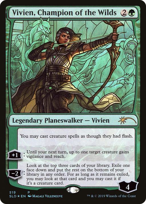 Vivien, Champion of the Wilds (SLD-519) [Secret Lair] Drop Foil MTG Single Wizards of the Coast
