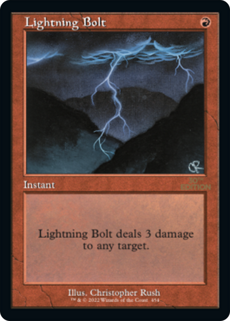 Lightning Bolt (30A-454) [30th Anniversary Edition] MTG Single Wizards of the Coast