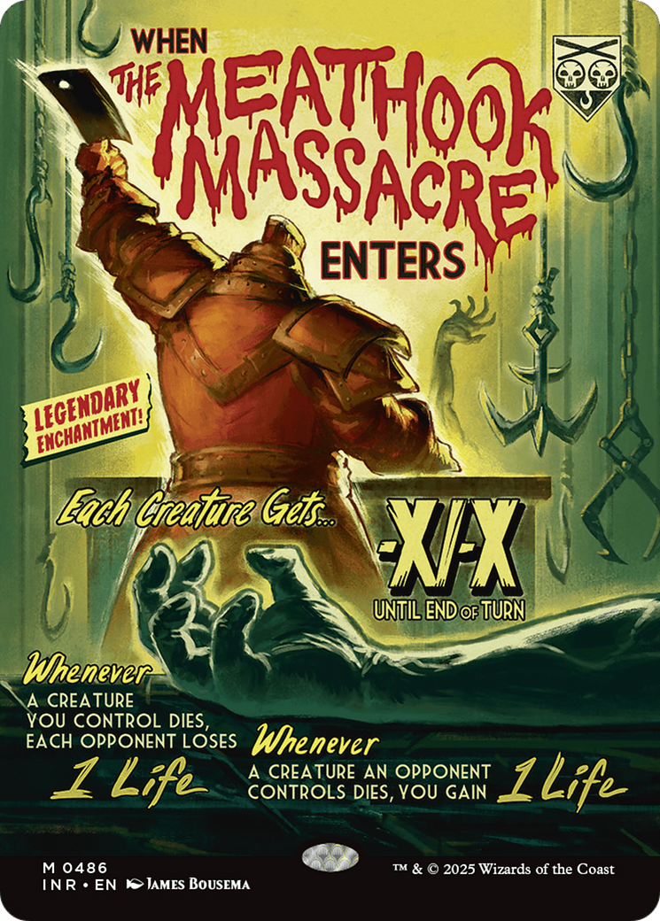 The Meathook Massacre (INR-486) [Innistrad Remastered] (Showcase) (Borderless) Foil MTG Single Wizards of the Coast