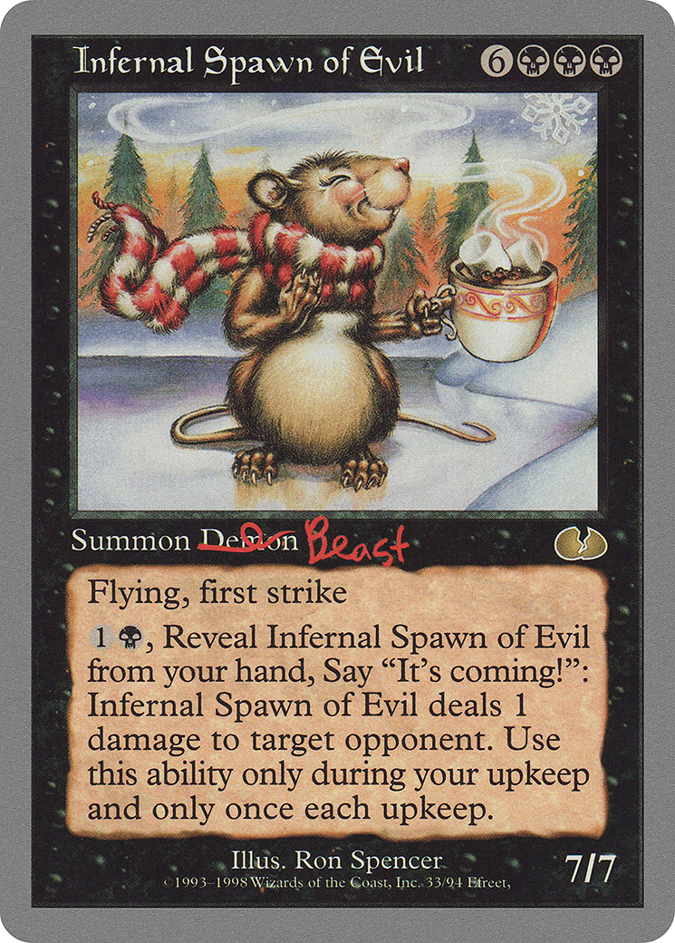 Infernal Spawn of Evil (UGL-033) [Unglued] MTG Single Wizards of the Coast