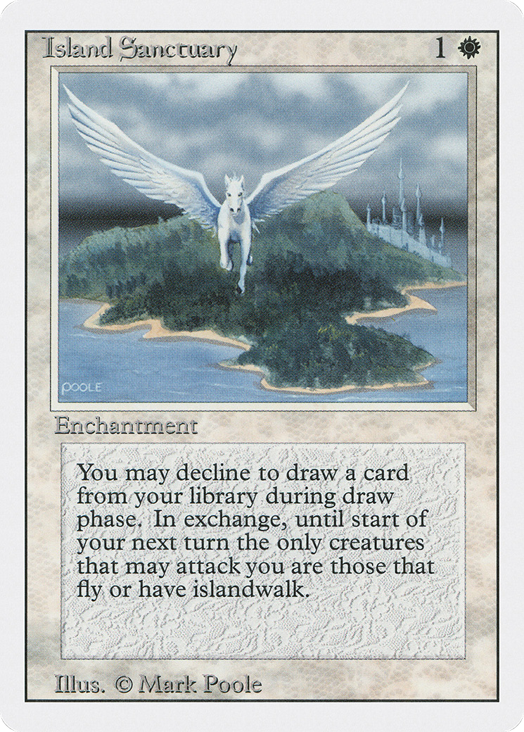 Island Sanctuary (3ED-) [Revised Edition] MTG Single Wizards of the Coast