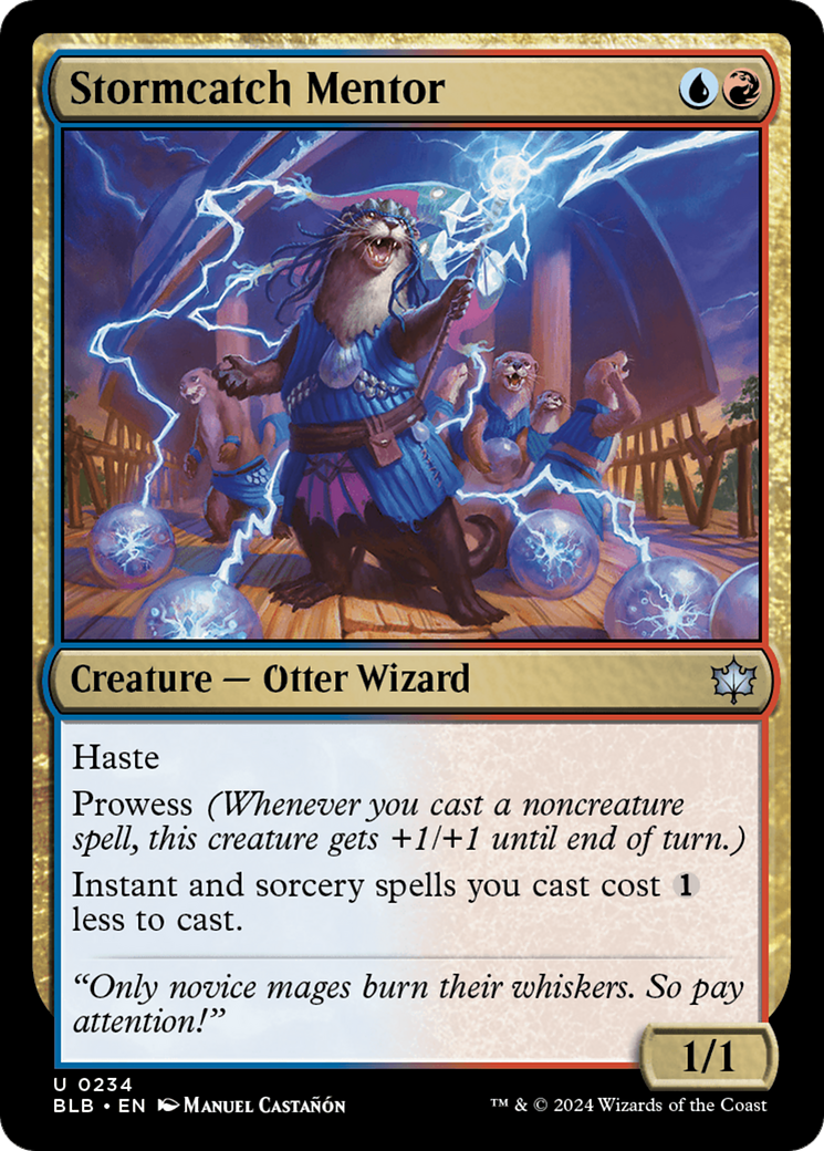 Stormcatch Mentor (BLB-234) [Bloomburrow] Foil MTG Single Wizards of the Coast