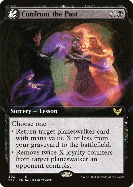 Confront the Past (STX-303) [Strixhaven: School of Mages] (Extended Art) Foil MTG Single Wizards of the Coast