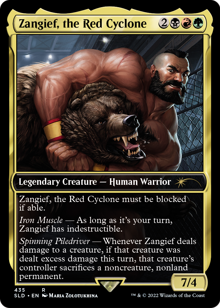 Zangief, the Red Cyclone (SLD-435) [Secret Lair] Drop Foil MTG Single Wizards of the Coast