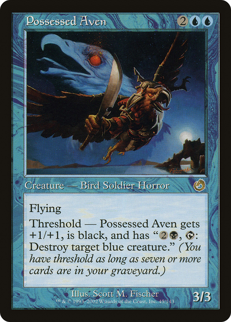Possessed Aven (TOR-045) [Torment] MTG Single Wizards of the Coast