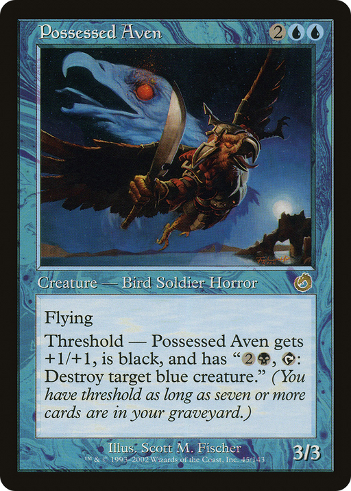 Possessed Aven (TOR-045) [Torment] MTG Single Wizards of the Coast
