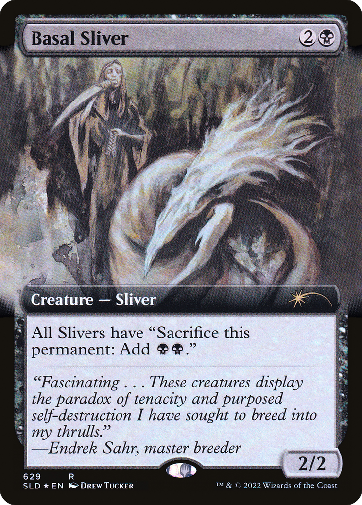 Basal Sliver (SLD-629) [Secret Lair] Drop (Extended Art) Foil MTG Single Wizards of the Coast