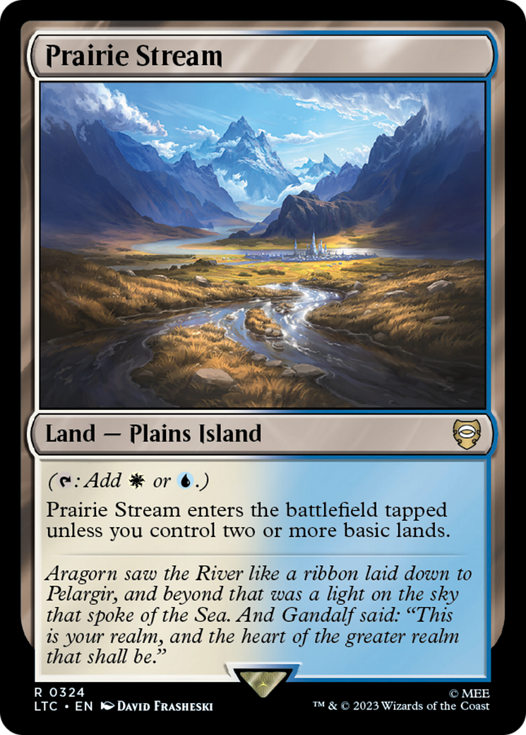 Prairie Stream (LTC-324) [Tales of Middle-earth Commander] MTG Single Wizards of the Coast