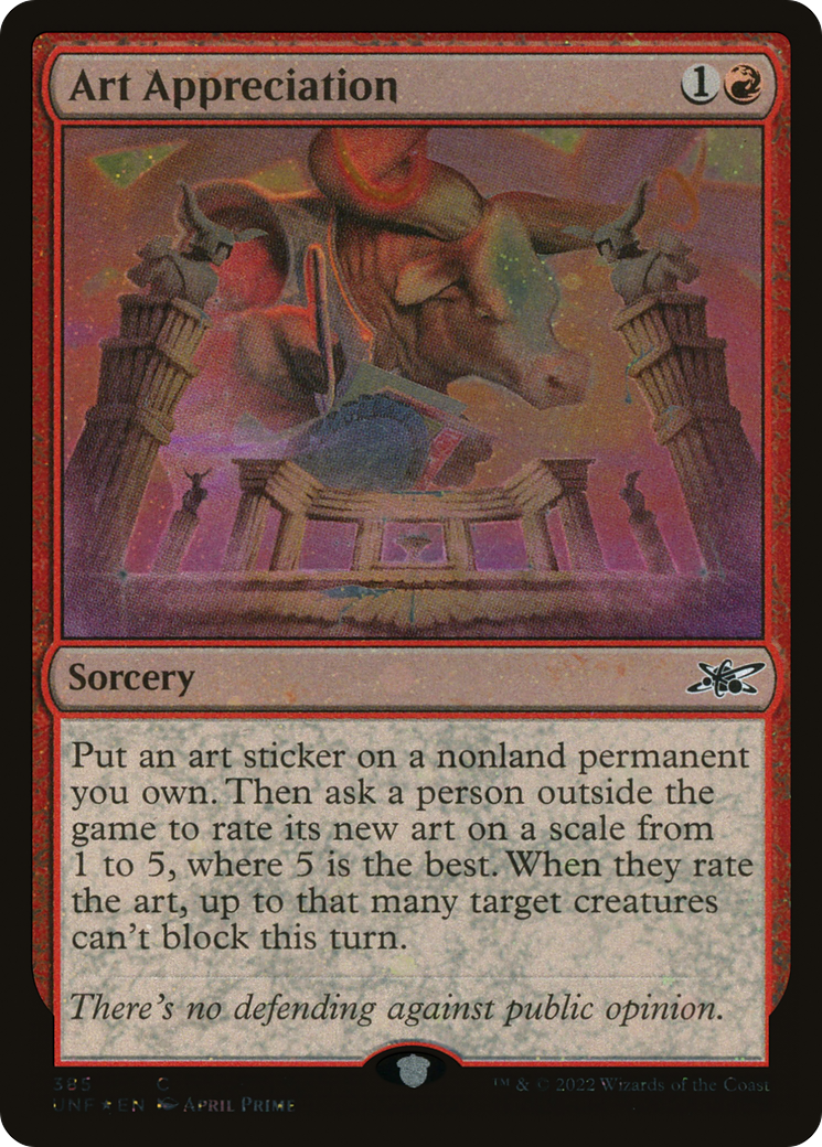 Art Appreciation (Galaxy Foil) (UNF-385) [Unfinity] Foil MTG Single Wizards of the Coast